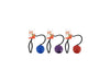 Classic Rubber Pimple Ball on Rope with Bell – Interactive Dog Toy