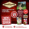 Website Exclusive Offer: Carnilove Cat Bundle + FREE Kong Cozie Toy!