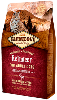 Carnilove Cat – Reindeer for Adult Cats – Energy & Outdoor